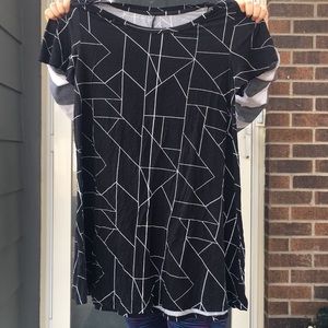 black and white shirt/dress